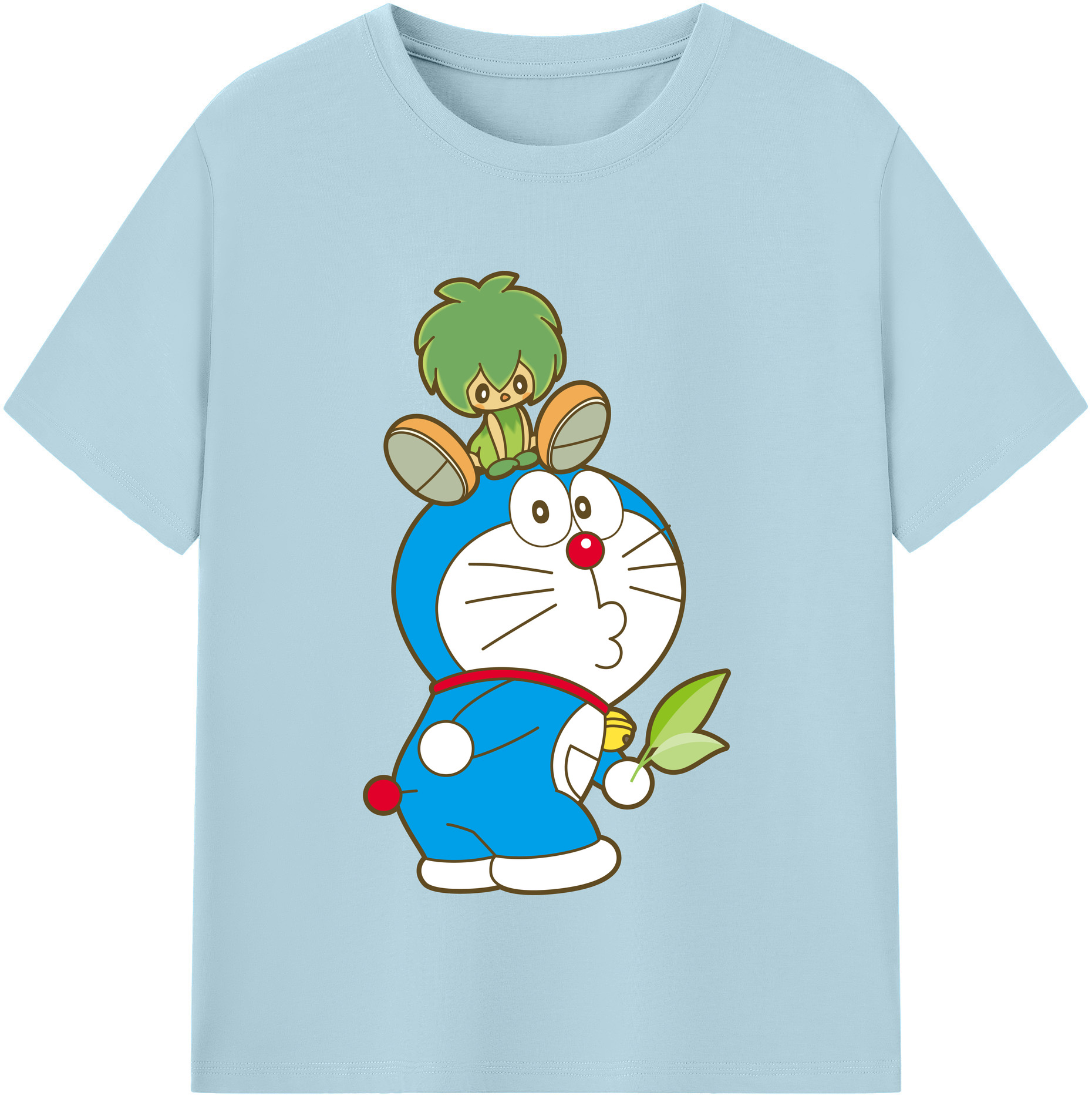 （画像用） ドラえもん Doraemon 綿100％半袖Tシャツ（フロントプリント）